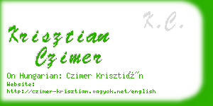 krisztian czimer business card